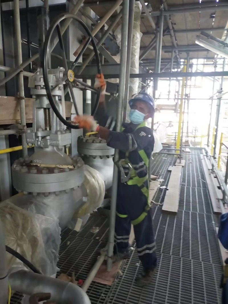 国外项目施工作业现场